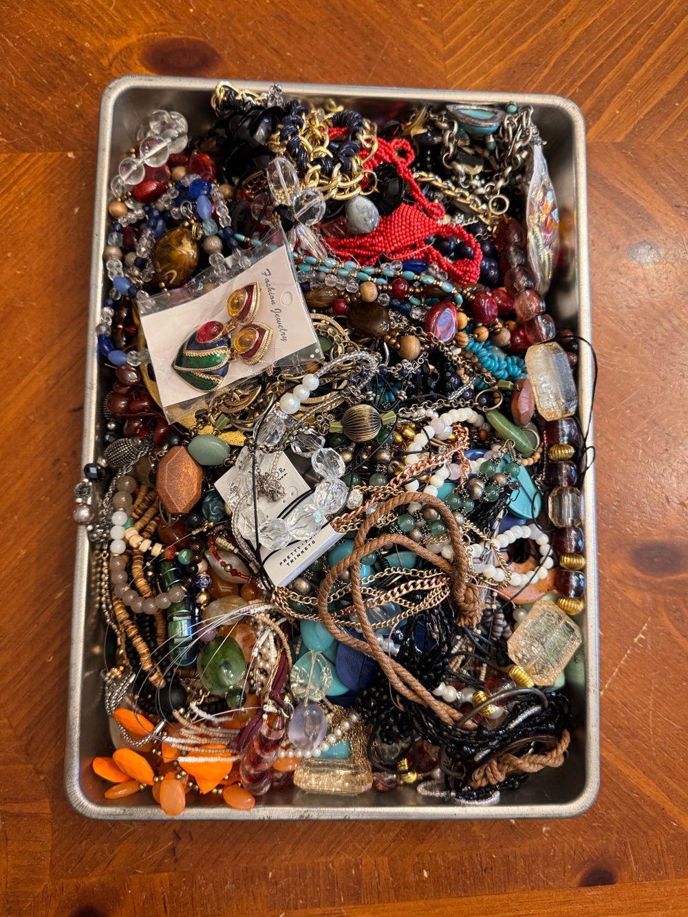 3 Lb Lot of Assorted Jewelry Costume Mystery Bag Resalable All Wearable